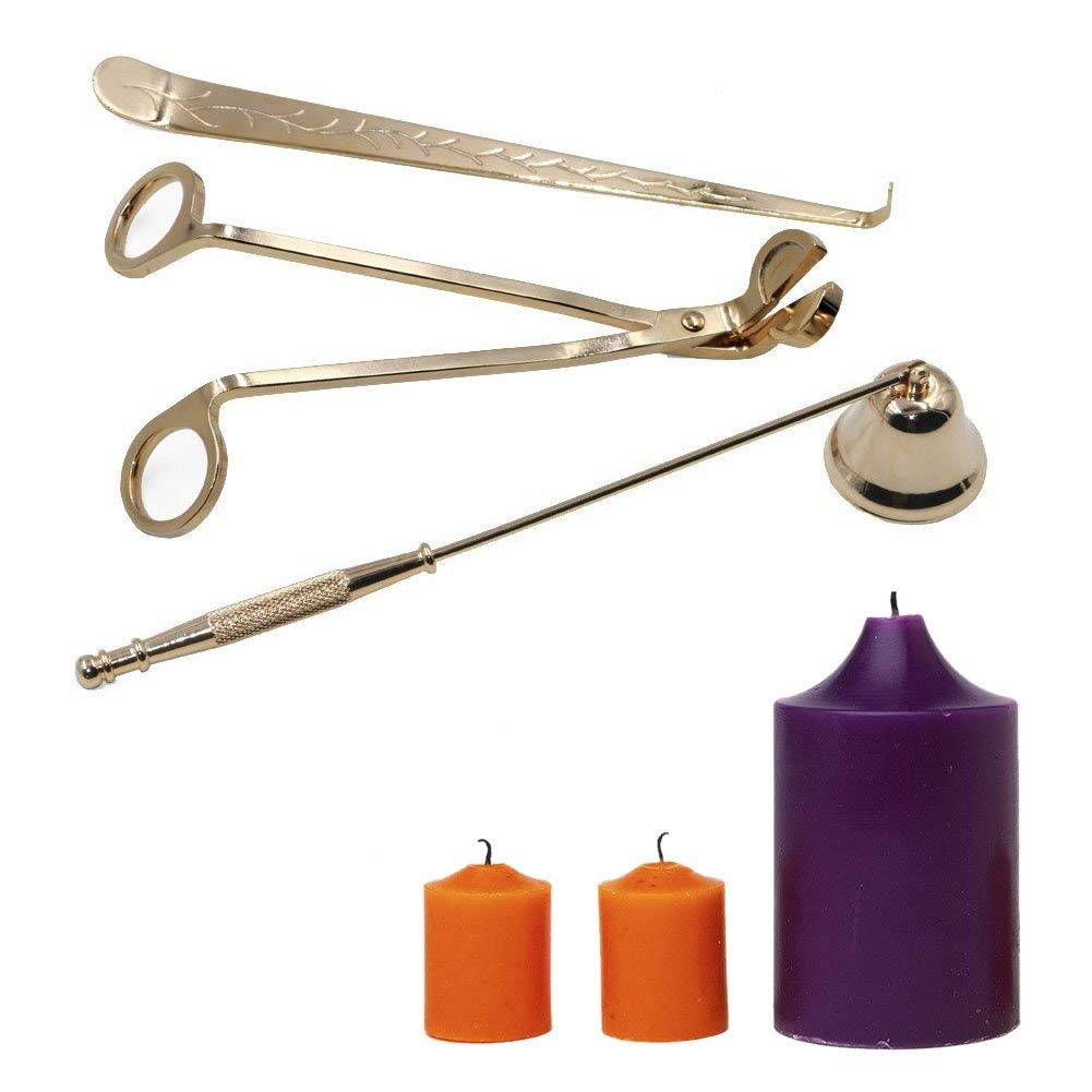 OFKPO Stainless Candle Tools, Candle Wick Trimmer, Wick Dipper, Snuffer