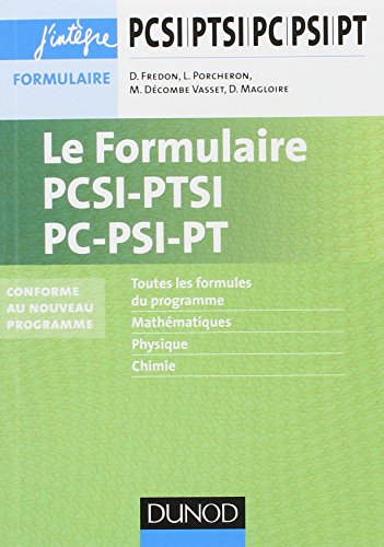 Le  formulaire PCSI-PTSI-PC-PSI-PT
