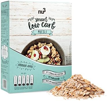 nu3 Muesli Low Carb sabor fresa y manzana - 575 g de mezcla de ...