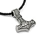 GuoShuang Odin Thor's Mjolnir Pendant Viking Necklaces Pendants Jewelry Scandinavian Clear Details Silver Chain