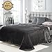 Freelife Luxury Fleece Blanket Super Soft, Comfortable and Warm Double Sides Blanket（Dark Grey） (50x61inch Throw)