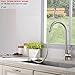 KINGO HOME Commercial High Arch Stainless Steel Single Lever Brushed Nickel Pull Down Sprayer Kitchen Faucet, Kitchen Sink Faucet with Dual Function Spout Sprayer