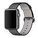Huanlong Woven Nylon Strap Replacement Wrist Band with Metal Adapter Clasp for 42mm Apple iWatch - Black