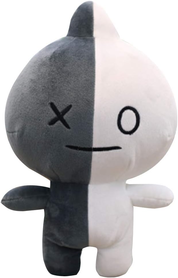 Teblacker BTS Plush Toy Kpop Bangtan Boys Animal Stuffed Soft Plush Doll for The Army (Black and White, 12 inch)