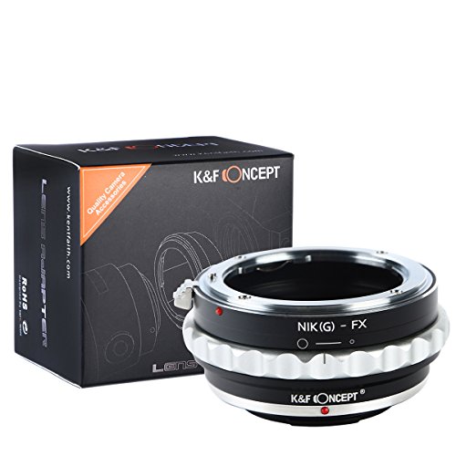 K&F CONCEPT Bague Adaptation Objectif pour Monter Objectif Nikon G vers boîtier Fujifilm Fuji FX X-Pro1 X-M1 X-A1 X-E1 en métal