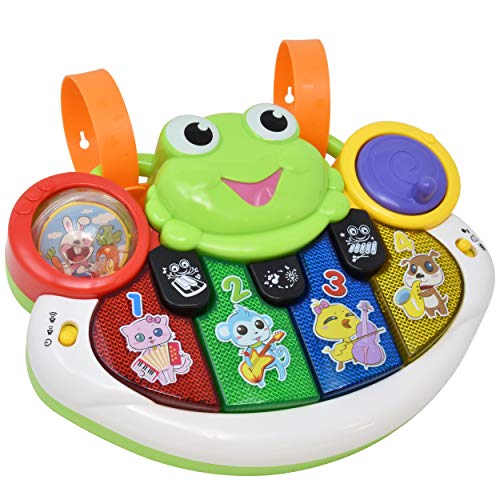 Discover and Play Musical Toy - Piano Learning Keyboard and Crib Accessories Toy with Music and Sound, Learn Animal Sounds, Numbers and More, Educational Sing Along for Infants, Toddlers and Kids