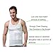 Tirain Men Compression Top Underwear Body Slimming Shaper Tank Vest Shapewear (L, White)