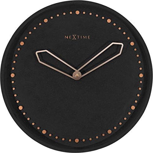 Unek Goods Wall Clock, Stone, Black, 35