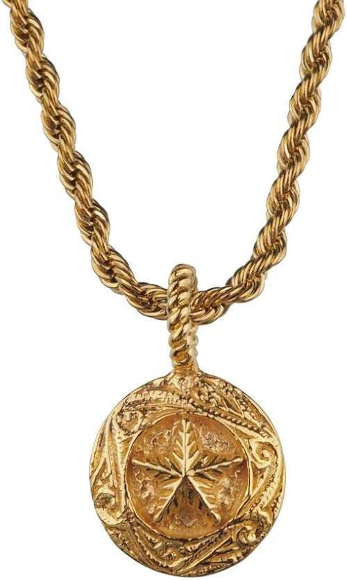 Amazon Abalent アバレント サークル スター ネックレス ゴールド コイン スクロール ゴールドネックレス メンズ シルバー925 ペンダント ジュエリー 通販