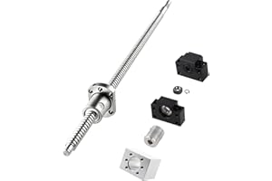 BEVDICNC Ball Screw Kit SFU1204-300mm/11.811inch, Ball Screws + BK/BF End Support + Ball nut Housing + Shaft Coupler, for CNC Machine DIY(Diameter 12mm Lead 4mm)
