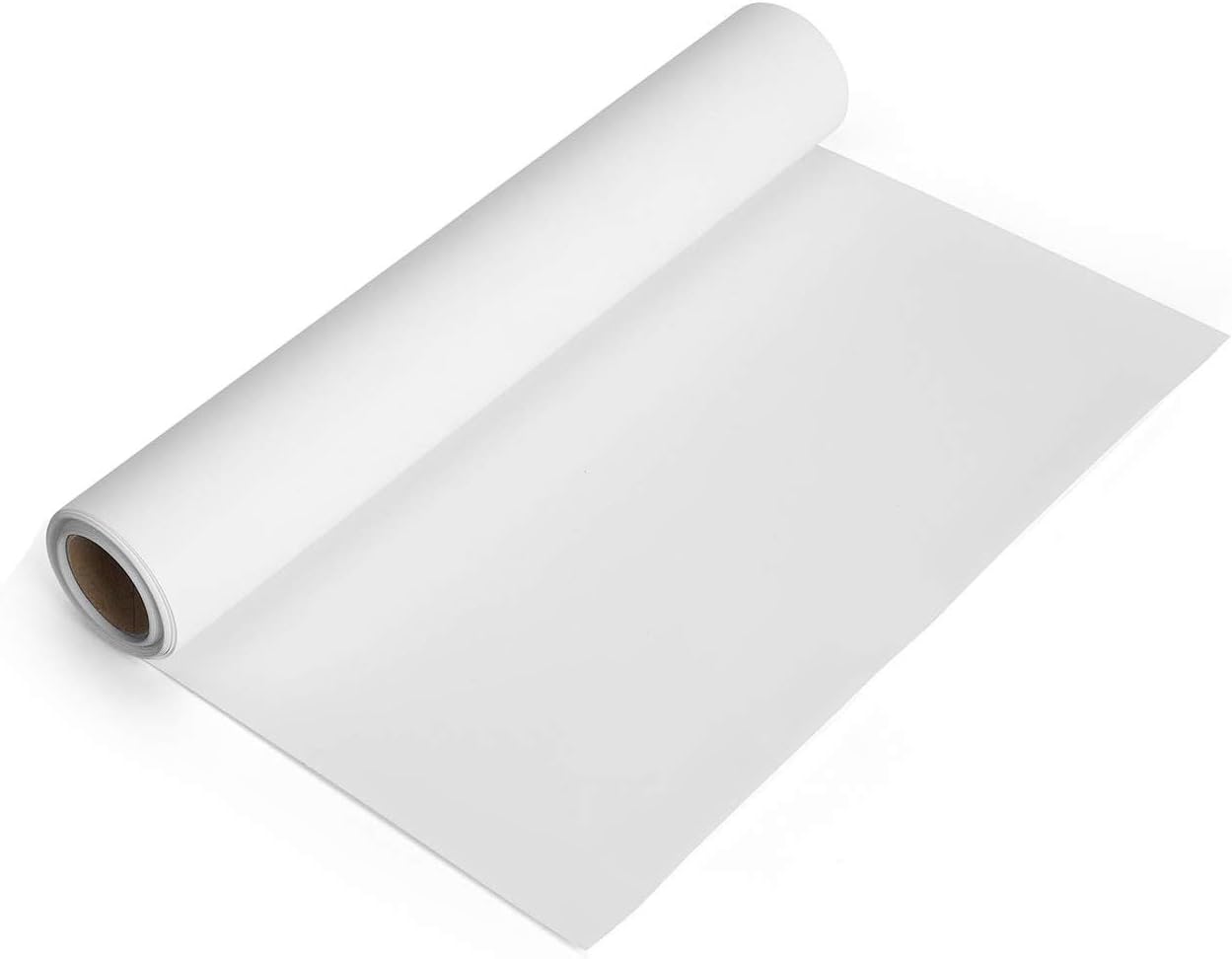 White Heat Transfer Vinyl Roll 12''x5' Iron-On Vinyl White HTV Vinyl for T-Shirt Silhouette Cameo Machines Craft Cutters 12 Inches by 5 Feet: Kitchen & Dining