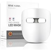 HIME SAMA LED Face Mask, FSA,HSA Eligible, 8 Color LED Mask, Miracle ACE | Red Light Mask for Face, Infrared, Red &amp; Blue Light Mask, Wrinkle Reduction, Wireless.