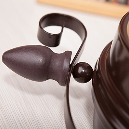 MuLuo Double Dial Daily Wall Suspension Hanging Alarm Clock Timer Bell Horologe Calculagraph Watch Retro Crafts Home Decor