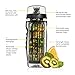 Fresh Fusions 32 oz Fruit Infuser Water Bottle with Insulated Sleeve (Serenity)