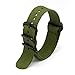 CIVO Heavy Duty G10 Zulu Military Watch Bands NATO Premium Ballistic Nylon Watch Strap 5 Black Rings with Stainless Steel Buckle 20mm 22mm 24mm (army green, 20mm)