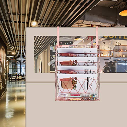 Samstar Hanging Wall File Holder,Wall Mounted File Folder Organizer for Cubicles Office