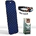 Ultralight Sleeping Pad by Chameleon: Durable, Comfortable Easy Inflatable Backpack Mat - Camping Mattress – Compact Lightweight Thick Sea Outdoor Tent Airbed - Travel Hiking Bed Bag – Free Torch