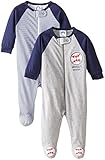 Gerber Baby Boys' 2 Pack Sleep N' Play - Baseball (Baby)