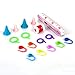 massmall 134 Pieces Mix Color Locking Stitch Markers (Color Ship Randomly)
