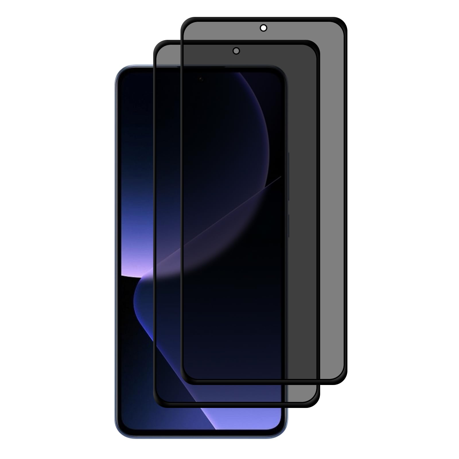 NicMool 2 Pack for Xiaomi 13T/Xiaomi 13T Pro Privacy Screen Protector, Anti-Spy Tempered Glass Film Scratch-Resistant Bubble-Free Full Coverage for Xiaomi 13T/Xiaomi 13T Pro