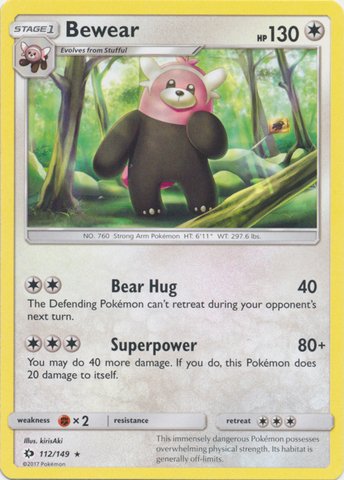 Pokemon Bewear 112 149 Sun And Moon Base Set Pokemon | Desertcart Trinidad and Tobago Pokemon Bewear 112 149 Sun And Moon Base Set Pokemon | Desertcart Trinidad and Tobago