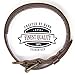 Logical Leather Padded Dog Collar - Best Full Grain Heavy Duty Genuine Leather Collar - Brown - Medium