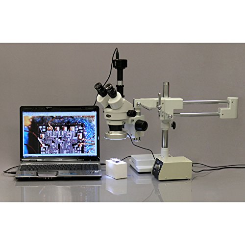 AmScope SM4TZ80M5M Digital Professional Trinocular Stereo Zoom
