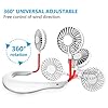 Wearable-Neck-Fan-Handsfree-Mini-USB-Fan-Rechargeable-Portable-Personal-Fan-Desk-Fan-Necklace-Fan-with-Dual-Wind-Head-3-Speeds-LED-Light-for-Traveling-Sport-Outdoor-Camping-Office-Room-White Wearable Neck Fan, Handsfree Mini USB Fan Rechargeable Portable Personal Fan, Desk Fan, Necklace Fan with Dual Wind Head…