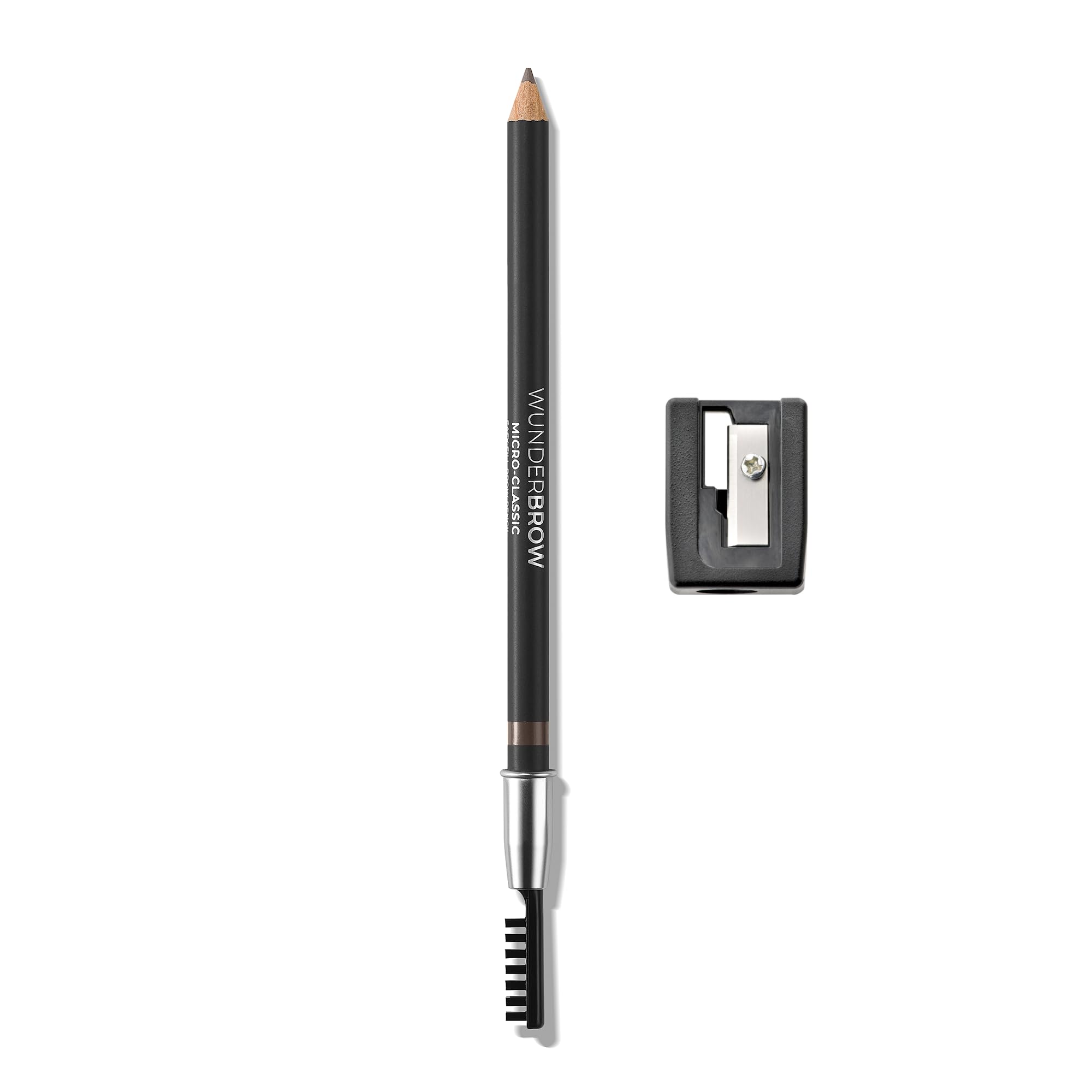 Micro-Classic Brow Pencil, 2.5mm tip for precision filling, Sharpener Included, Vegan and Cruelty Free (Taupe-Grey)