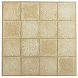 Achim Home Furnishings FTVGM30820 Nexus 12-Inch Vinyl Tile, Geo 16 Square Sandstone, 20-Pack