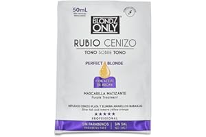 Blondz Only Purple Conditioner Treatment Mask Rubio Cenizo Silver Ash with Argan Oil Perfect Blonde Toner (Beige) Pack of 2 S