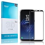 Galaxy S8 Screen Protector, Nillkin [CP+ MAX Series] [3D Curved Edge-Full Coverage] Oleophobic Coating Tempered Glass Screen Protector for Samsung Galaxy S8 - Black