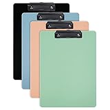 Ysenchan Plastic Clipboards (Set of 4), Multiple