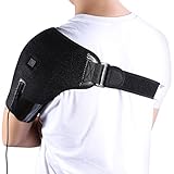 Yosoo Heated Shoulder Wrap Adjustable Neoprene Shoulder Support Brace with Hot Cold Therapy Pad for Rotator Cuff, Frozen Shoulder or Shoulder Dislocation