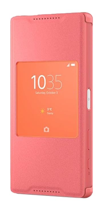 Sony Style Cover mit Fenster SCR44 für das Sony Xperia Z5 Compact - koralle