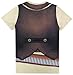 Funny World Mens Western Cowboy Costume T-Shirts Graphic Tee, XXL, Brown