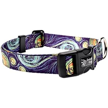 Dutch Dog Amsterdam Eco Friendly Van Gogh Dog Collar, 20-25-Inch, Large