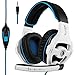 SADES SA810 Wired Over Ear Stereo Gaming Headset with Noise Isolation Microphone for NewXboxOne/PC/MAC/ PS4/ Phones/Tablet in Black White