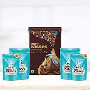 Hershey’s Kisses Chocolate Gift Tin Pack Cookies N Crème, 266g