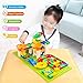TEMI 176 PCS Marble Run Super Sets for Kids | Marble Race Track for 3+ Year Old Boys and Girls | Marble Roller Coaster Building Block Construction Toys | Puzzle Maze Building Set with 6 Marbles Balls