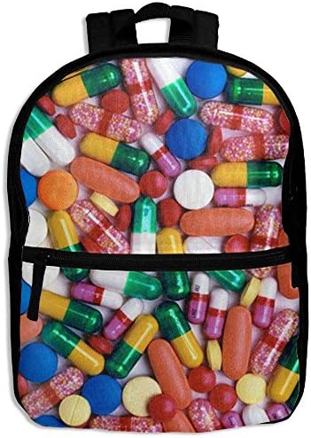 Pill Tablet Capsule Snack Backpack For Preschool Insulated Backpack Soft For Toddler