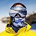 Blue Camo Outdoor Face Mask By IndieRidge - Microfiber Polyester Multifunctional Seamless Headwear for Motorcycle Hiking Cycling Ski Snowboard