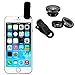 Ecandy 3 in 1 Clip-On 180 Degree Fisheye + Wide Angle + Macro Lens Camera Photo Kit for iPhone 6 6 Plus 5S,iPad Air,Samsung Galaxy S6 S5 S4 S3,BlackBerry,Sony Xperia,Moto and Other Smart Phones,Black