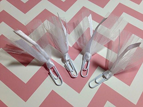 Small paper clip embellishments for wedding planner, happy planners, bibles, scrapbooks and more, set of 4