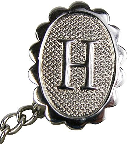 Jaymar Men's Oval Initial Tie Tack in Gold, Silver D