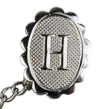 Jaymar Men's Oval Initial Tie Tack in Gold, Silver J