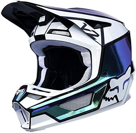 Amazon Fox Racing フォックス V2 Trilen Le オフロードヘルメット モトクロスヘルメット バイク かっこいい Sm ブルー ホワイト オフロード 車 バイク
