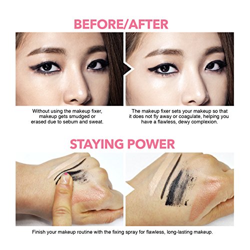 SO NATURAL Face Makeup Setting Finishing Spray (75 ml, 2.5 oz) -"All Day Tight Make Up Setting FIXX" - all day make up makeup setting fixer finishing spray - Thumbnail 3
