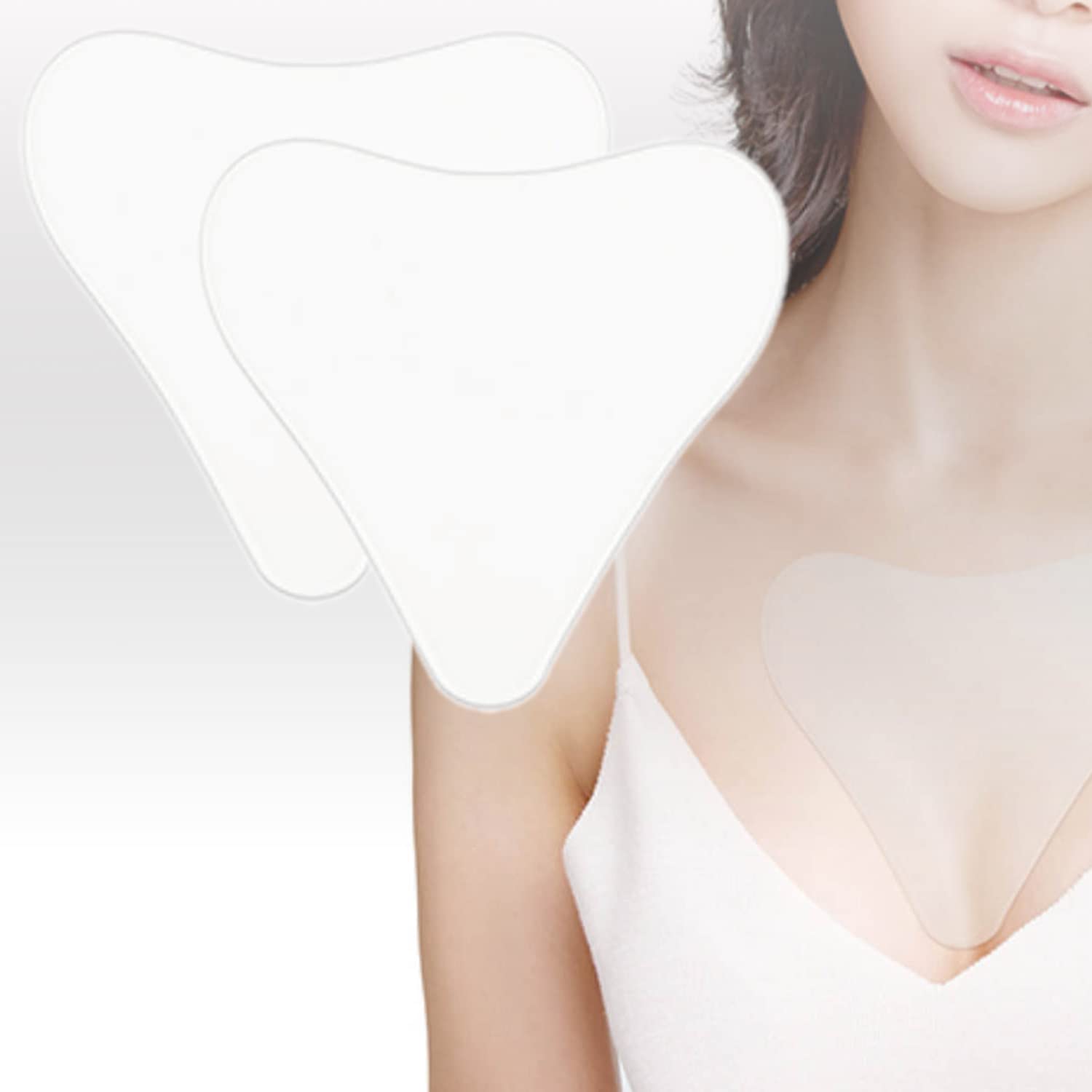 2023 Updated Anti-Wrinkle Chest Pads 2 Packs, 100% Medical Grade Care Décolleté Pads Silicone Chest Pads Smooth & Prevent Wrinkles