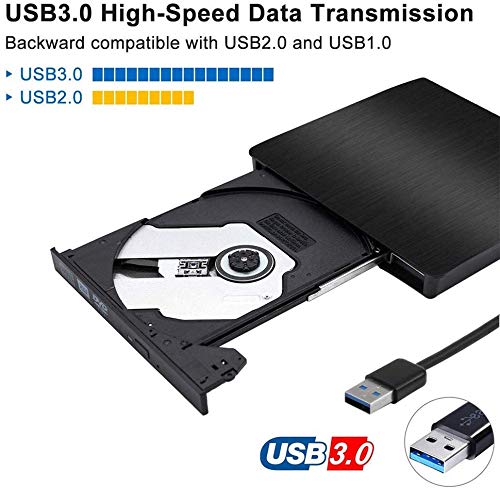 image for Padarsey External DVD CD Drive for Laptop USB 3.0 External DVD-RW Play